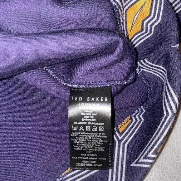 TED BAKER Lipsah Modernity Printed Sweatshirt - Picture 9 of 10